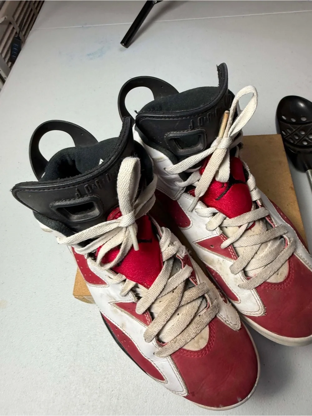 Nike Air Jordan 6 Retro OG Mid Carmine size 5.5 OG VI White NO BOX